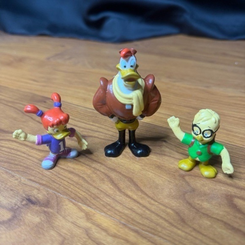 Vintage Disney Darkwing Duck PVC LOT Figurines Applause Honker Gosalyn Launchpad